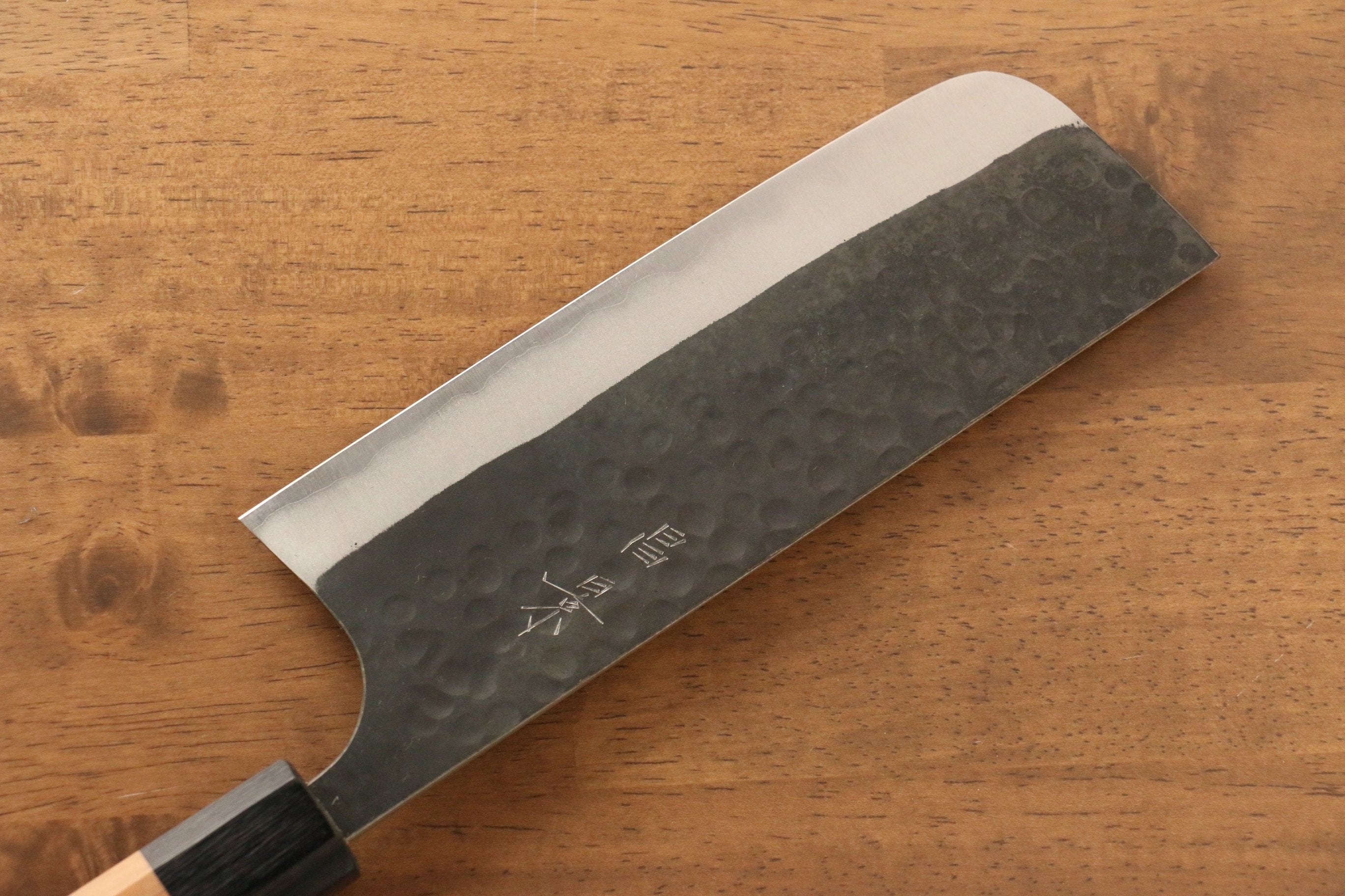Masakage Koishi Blue Super Steel Nakiri Knife 165mm with American Cherry Handle - Perfect for Slicing Vegetables, Herbs & Sushi Prep