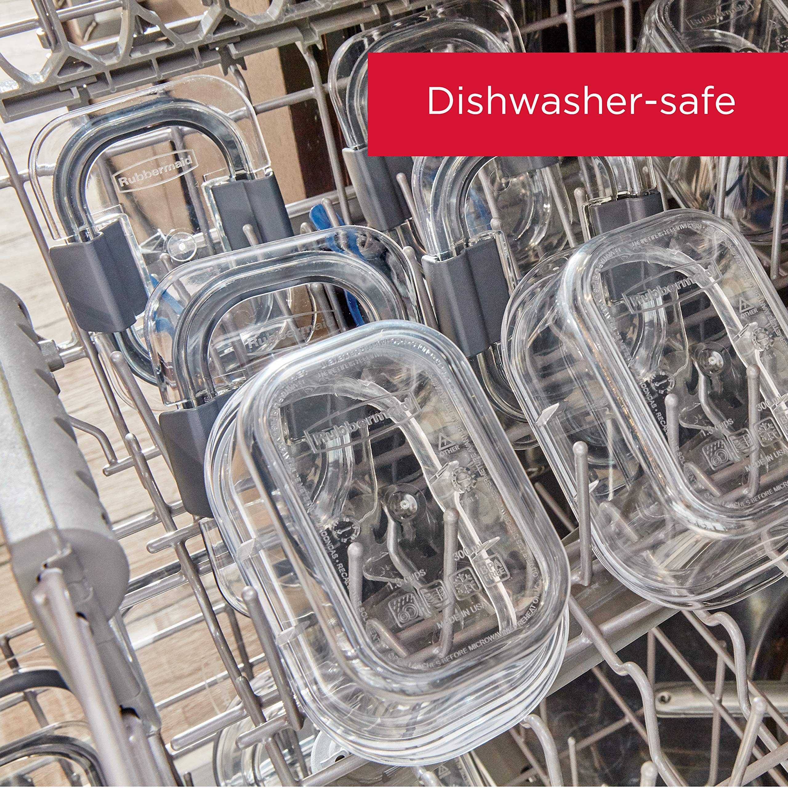 Rubbermaid Brilliance BPA-Free 22-Piece Food Storage Container Set | Airtight & Leak-Proof | Perfect for Meal Prep, Lunch Box, Leftovers & Pantry Organization | Stackable Kitchen Storage for Home & Office Use