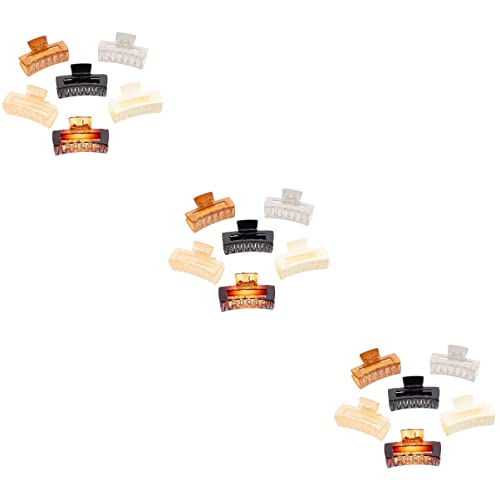 LALAFINA 3pcs Large Black Hair Claw Clips for Women - Strong Hold Jaw Barrettes (6pcs) - Perfect for Thick Hair, Ponytails & Updos