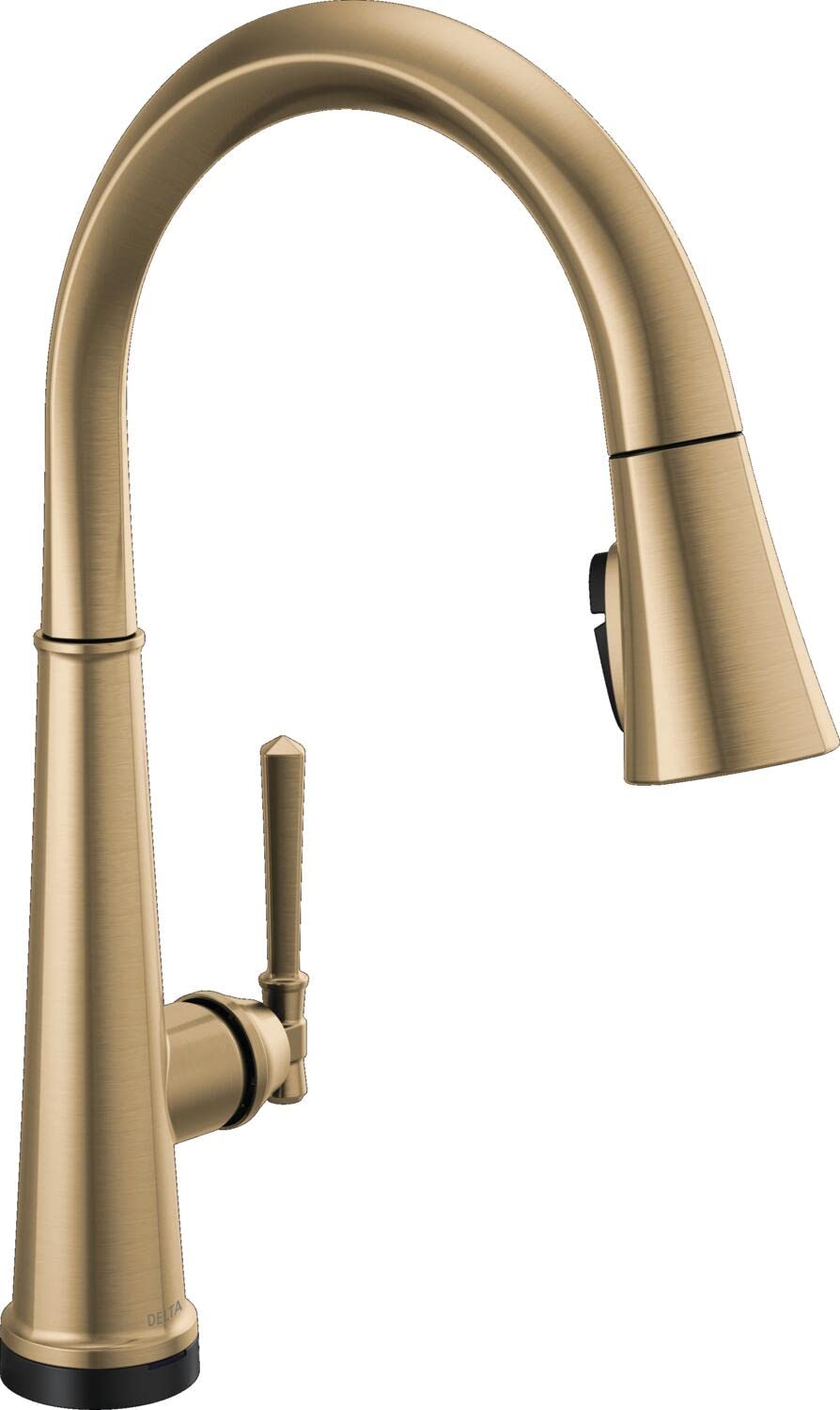 Delta Faucet Emmeline VoiceIQ Smart Kitchen Sink Faucet with Pull Down Sprayer - Alexa & Google Assistant Voice Control, Lumicoat Champagne Bronze Finish - Perfect for Modern Smart Homes & Hands-Free Cooking