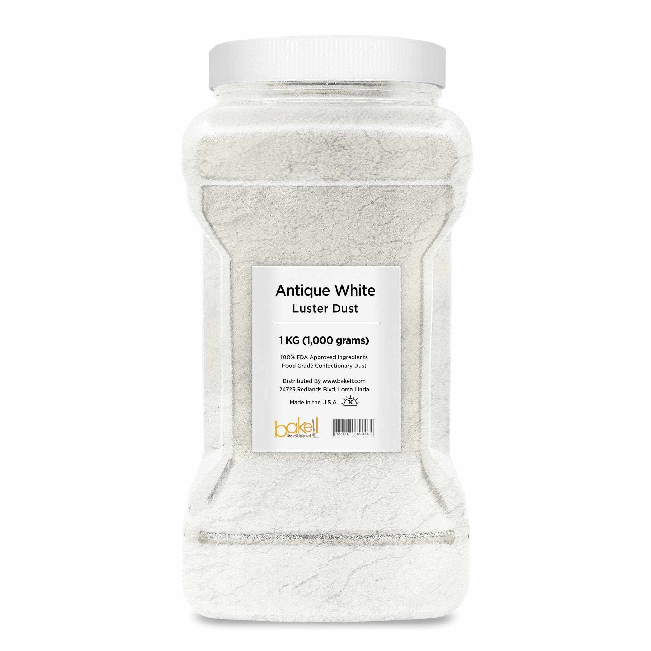 Antique White Luster Dust Edible for Cake Decorating - Premium Food-Grade Pearl Dust for Cookies, Cupcakes & Fondant - Perfect for Wedding Cakes, Birthday Desserts & Baking Projects