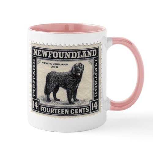 White/Pink Inside - Newfoundland Stamp Mug