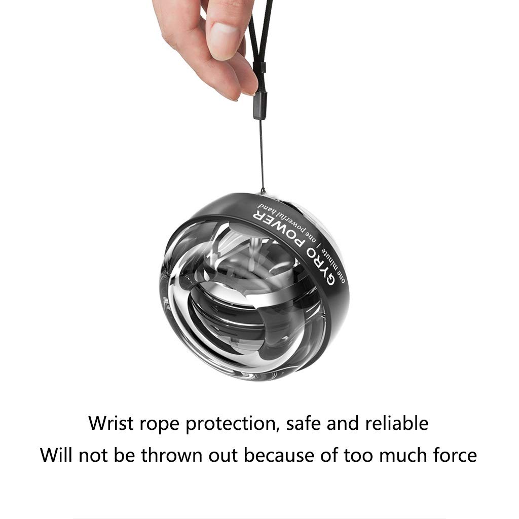 Gyroscopic Wrist Exercise Ball - Self Starting Gyro Ball for Arm Muscle Training, Strength Building & Stress Relief - Home Gym Workout Equipment (Style 2) - Perfect for Office Stress Relief, Physical Therapy & Fitness Enthusiasts