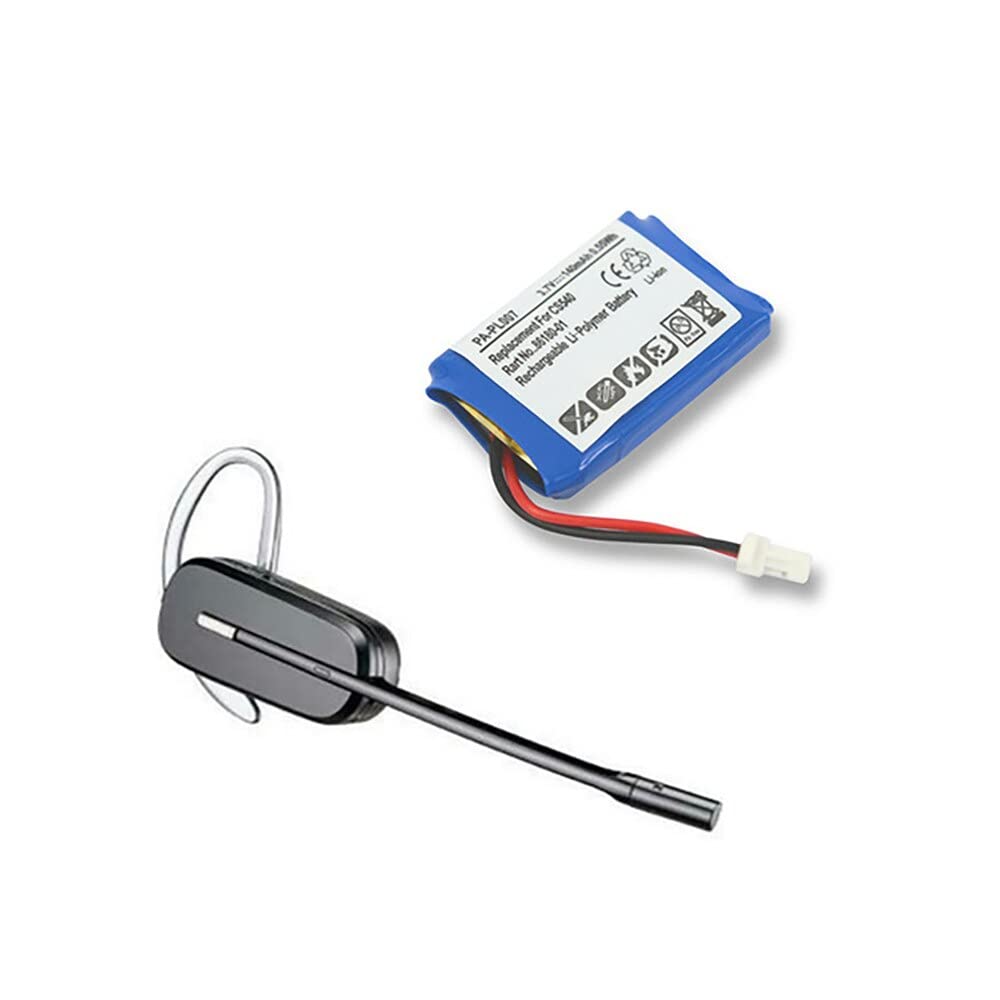 Plantronics CS540 Replacement Battery - 3.7V 140mAh Li-Polymer Wireless Bluetooth Headset Battery | Compatible with Plantronics CS540 Headset | Perfect for Office, Call Center & Remote Work