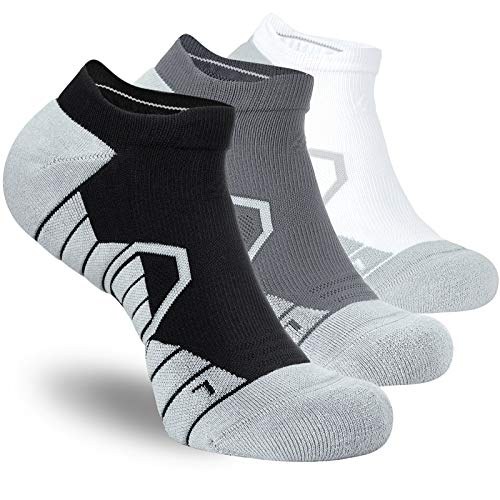 3 Pairs Black Grey White