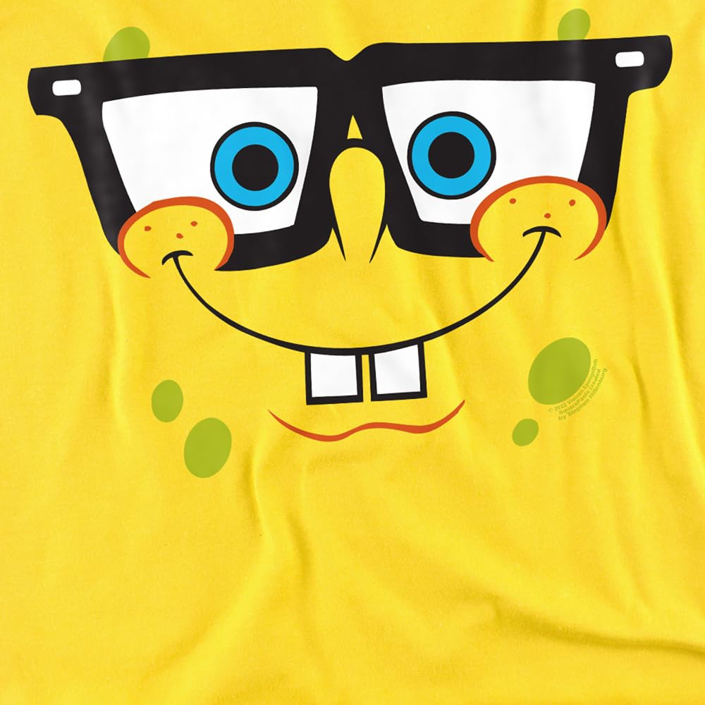Popfunk Classic SpongeBob SquarePants Unisex Adult T-Shirt - Soft Cotton Tee for Men & Women - Perfect for Casual Wear, Cosplay & SpongeBob Fans