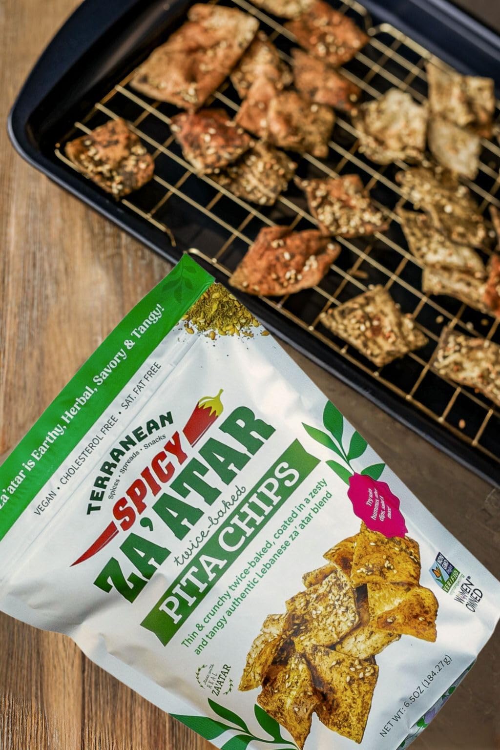 Terranean Herbs Pita Chips - Authentic Twice Baked, Thin & Crunchy Mediterranean Snacks (Assorted 3 Pack) | Perfect for Parties, Picnics & Healthy Snacking