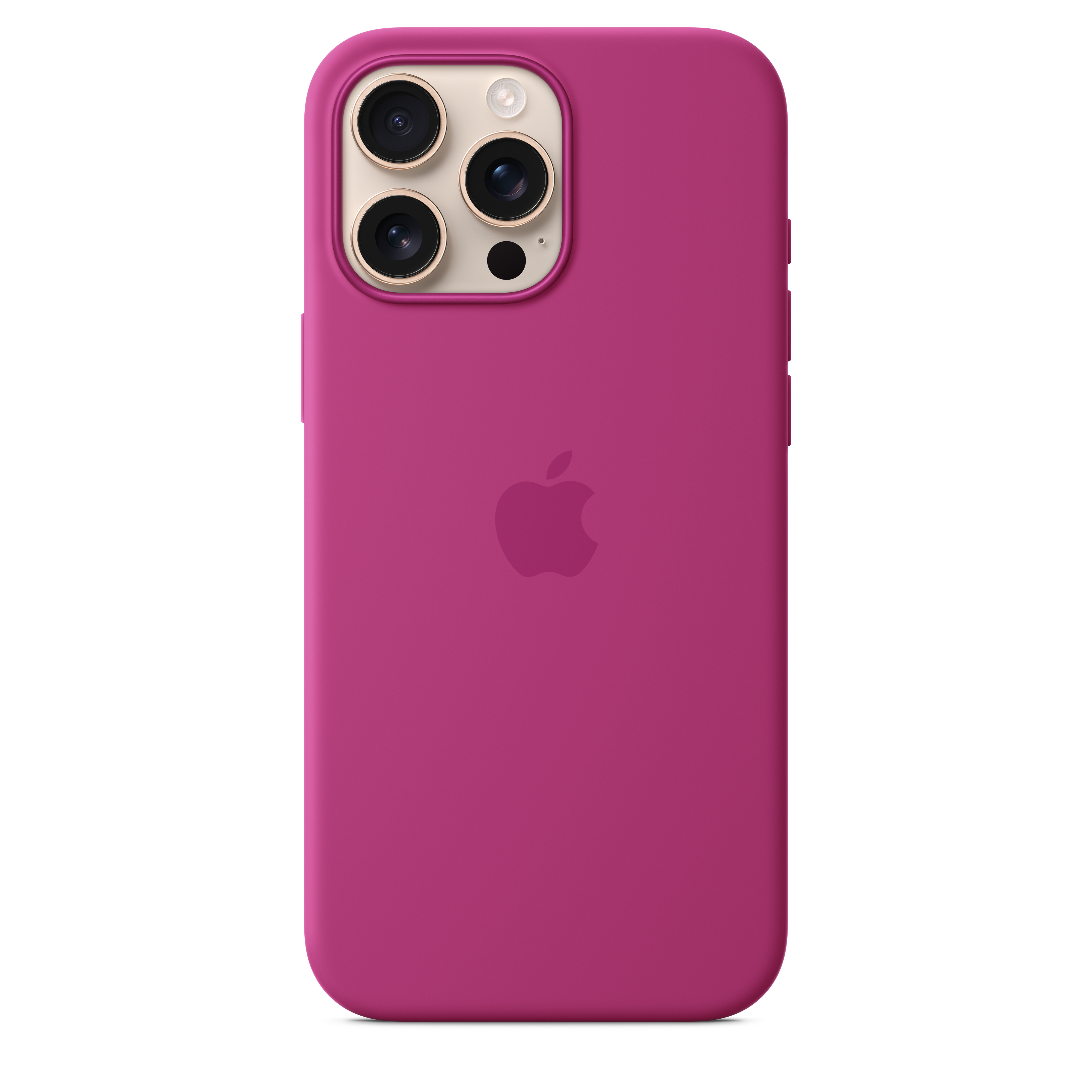 MagSafe Silicone Case for iPhone 16 Pro Max - Fuchsia Pink | Slim Protective Cover with Magnetic Alignment | Perfect for Daily Use, Work & Travel