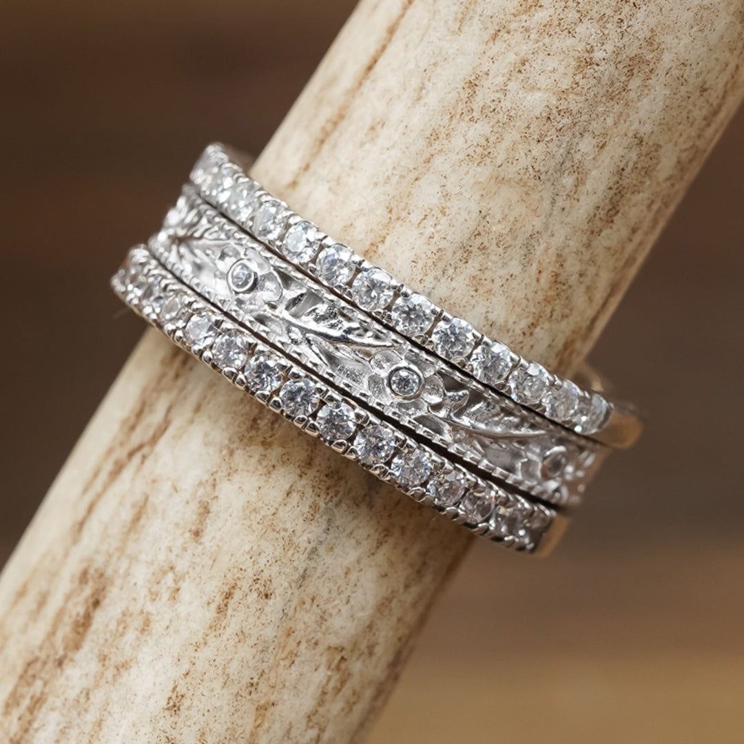 Harper Stacking Rings Set - Trendy Layered Gold & Silver Bands for Women | Perfect for Everyday Wear, Stacking & Gift Giving