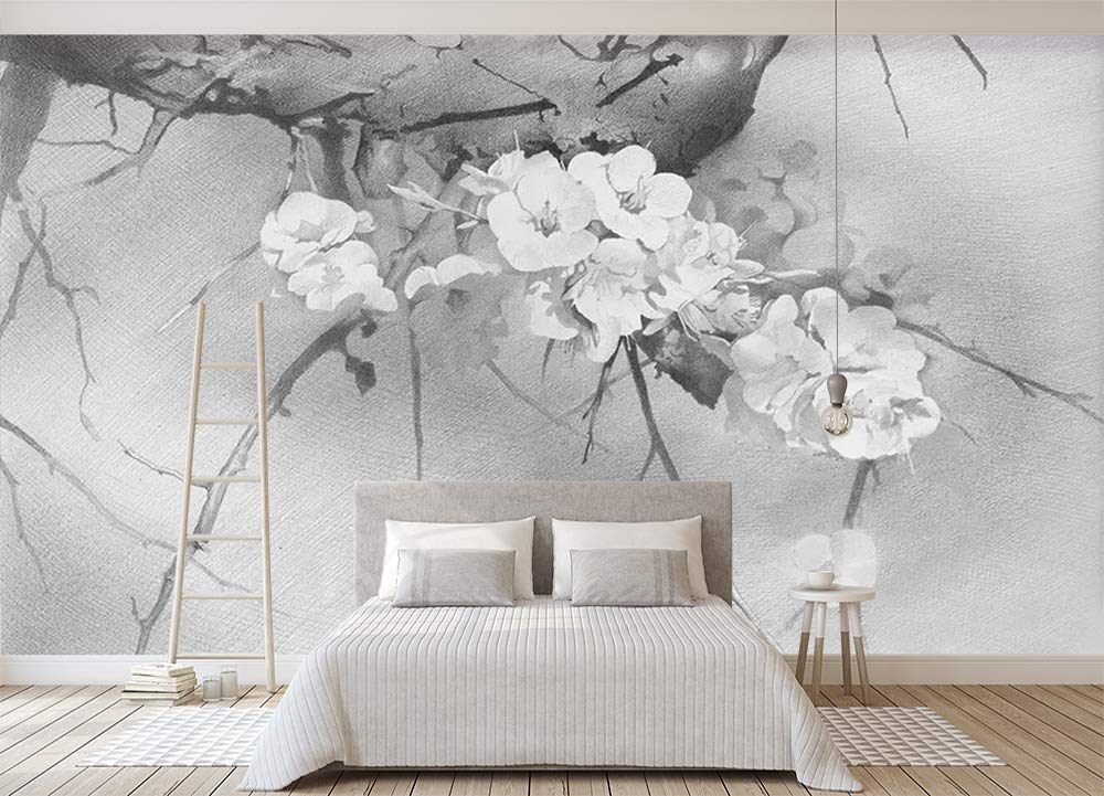 3D Flower Wallpaper Mural - Self-Adhesive Decorative Wall Paper Print (205