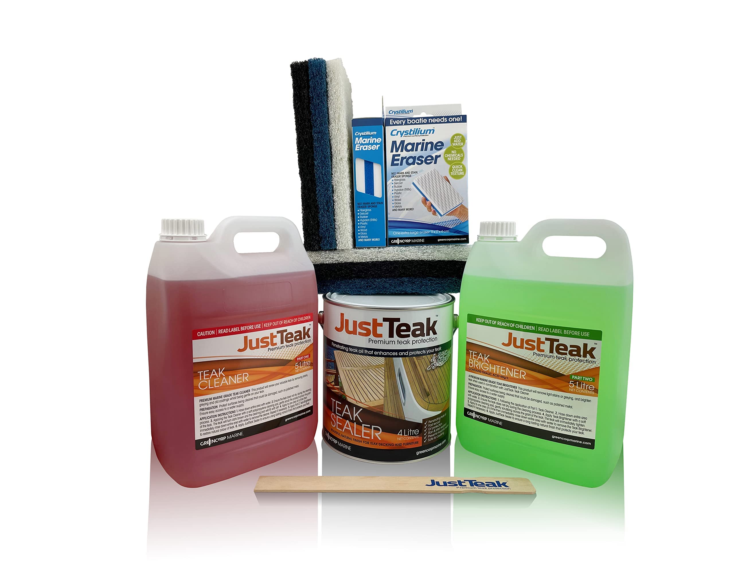 Teak Sealer Restoration Kit - 3 Easy-to-Use Products with Accessories to Restore, Protect & Beautify Outdoor Teak Furniture | Choose from 2 Natural Shades | Perfect for Patio, Deck & Garden Furniture Maintenance