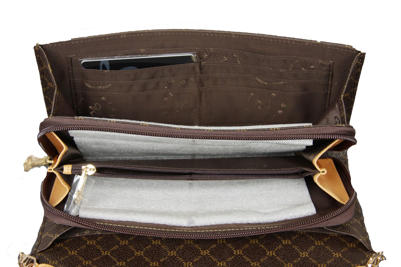Rioni Signature PVC Clutch Wallet with Removable Shoulder Strap - Stylish Women's Crossbody Purse for Evening Parties, Date Nights & Travel Accessories