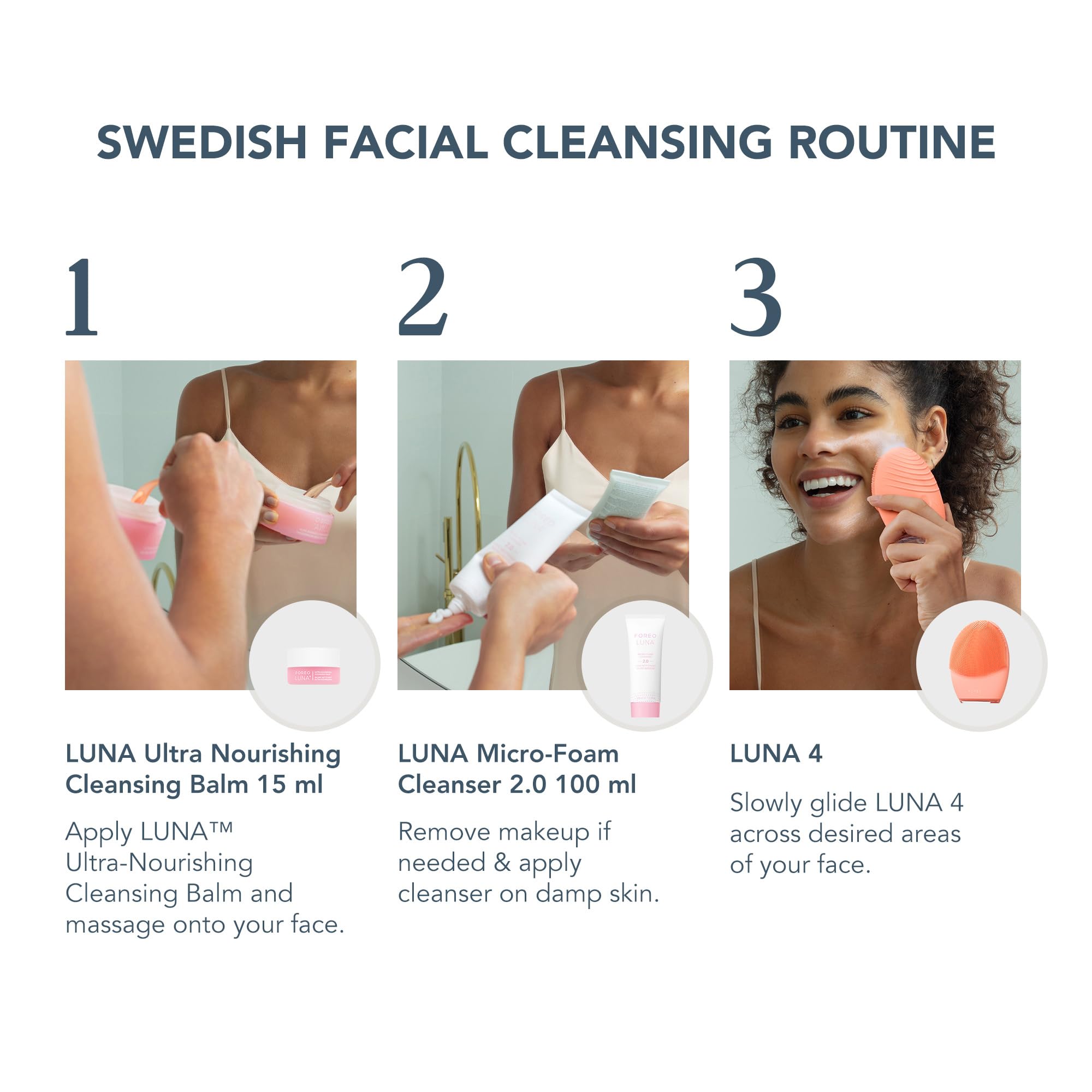 FOREO LUNA 4 Facial Cleansing Brush & Massager - Anti-Aging Skincare Device for Deep Cleansing, Firming & Better Product Absorption | Perfect for Daily Face Wash Routine & Spa-Like Skincare at Home