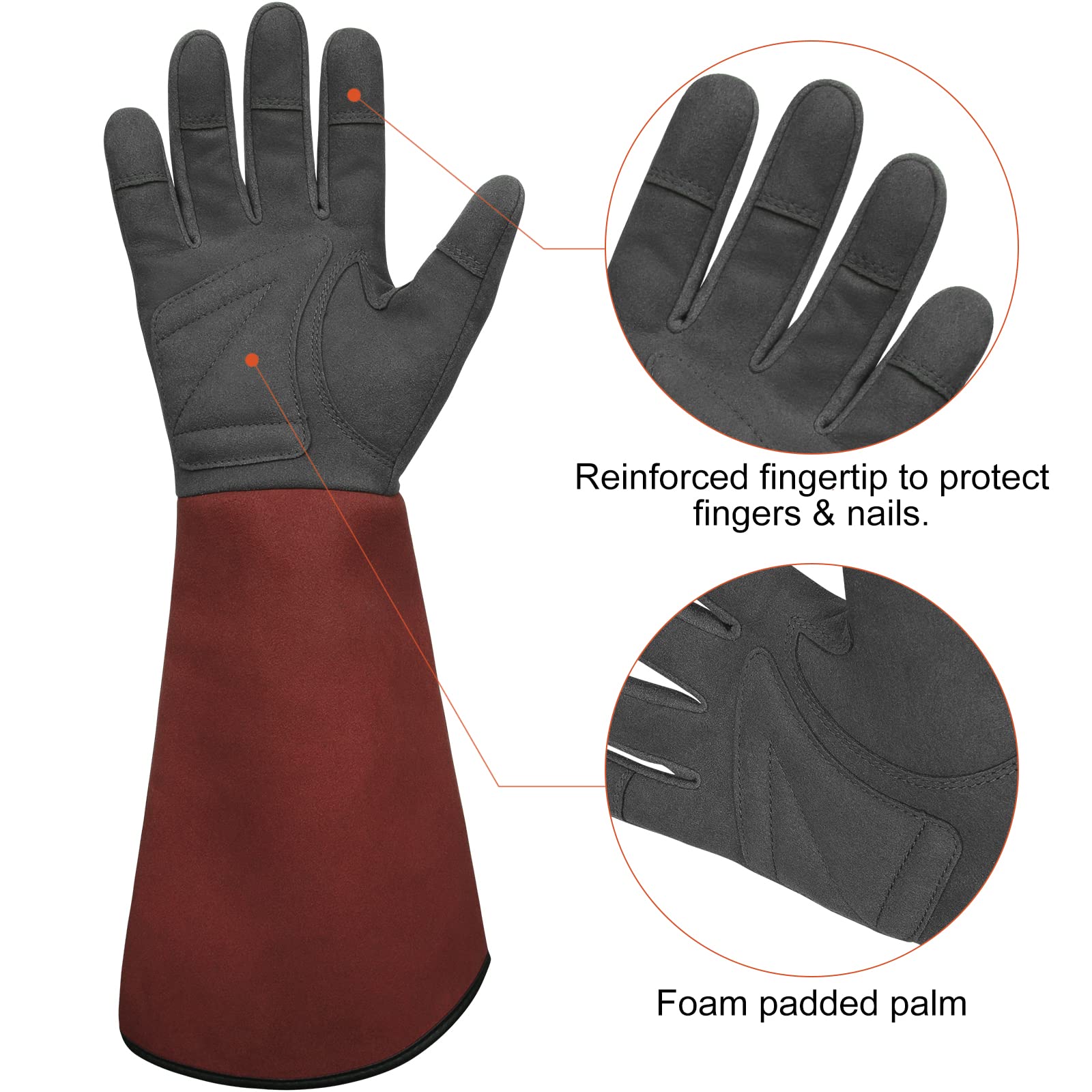 BARST Long Gardening Gloves - Thorn Proof Rose Pruning Gloves for Bushes & Cacti - Durable Protection for Gardeners - Perfect Gift for Plant Lovers (Ideal for Rose Care, Cactus Handling & Outdoor Gardening)