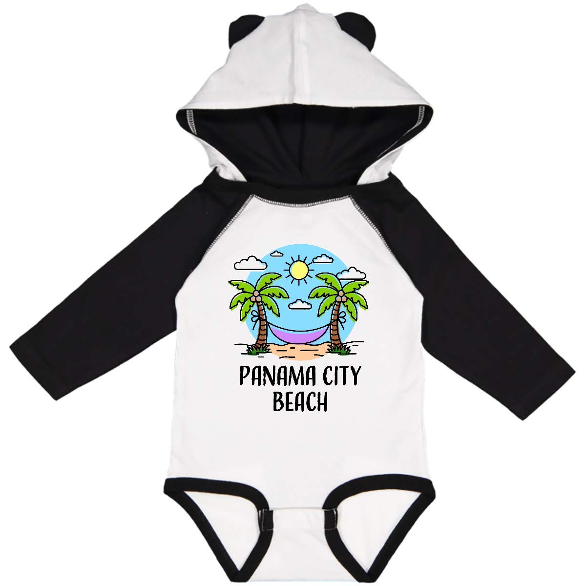 Inktastic Summer Vacation in Panama City Beach Long Sleeve Baby Bodysuit - Soft Cotton Creeper for Boys & Girls - Perfect for Beach Trips, Family Photos & Casual Outings