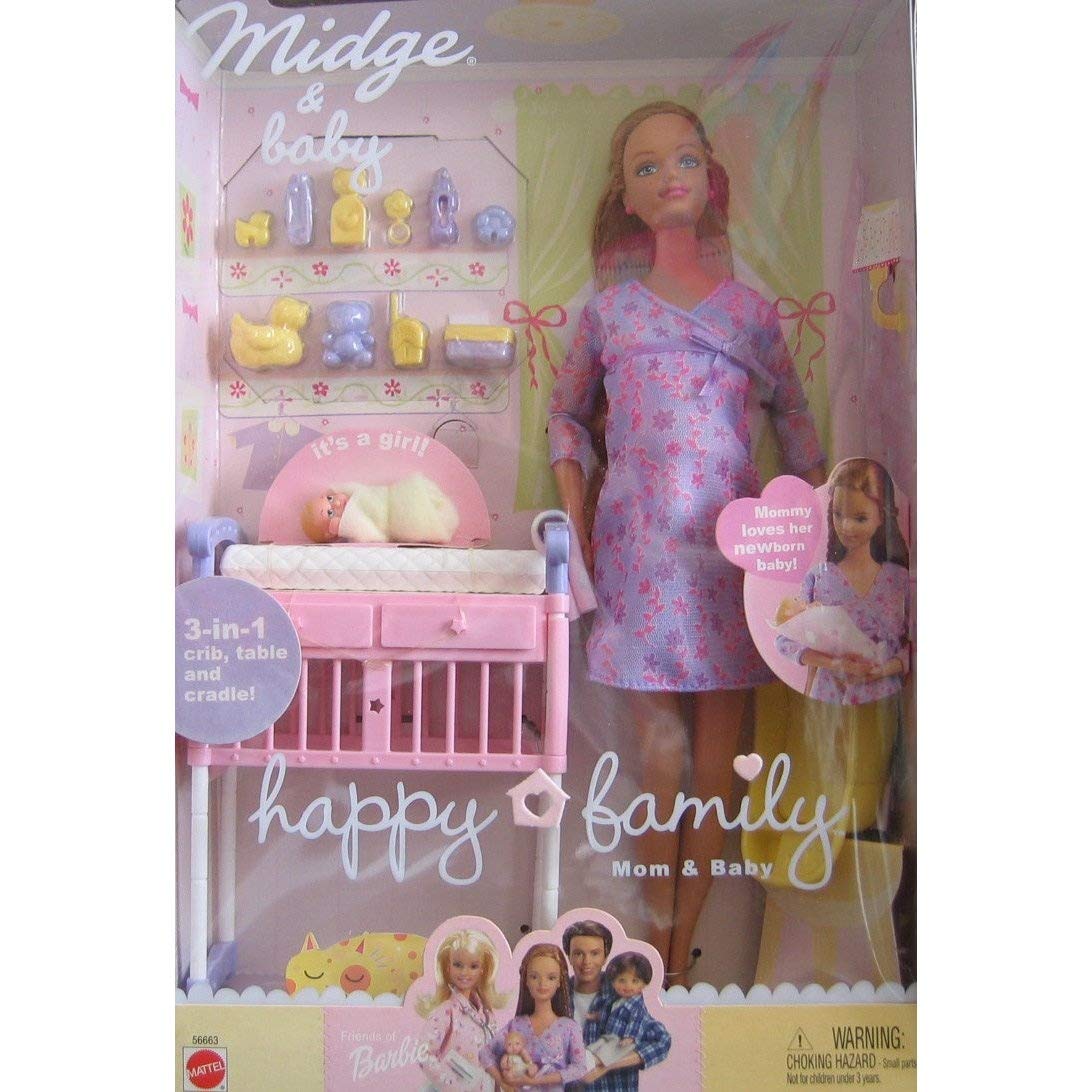 Barbie Happy Family Pregnant Midge Doll with Baby - Collectible Toy for Kids & Adults - Perfect for Playtime, Gift Giving & Display