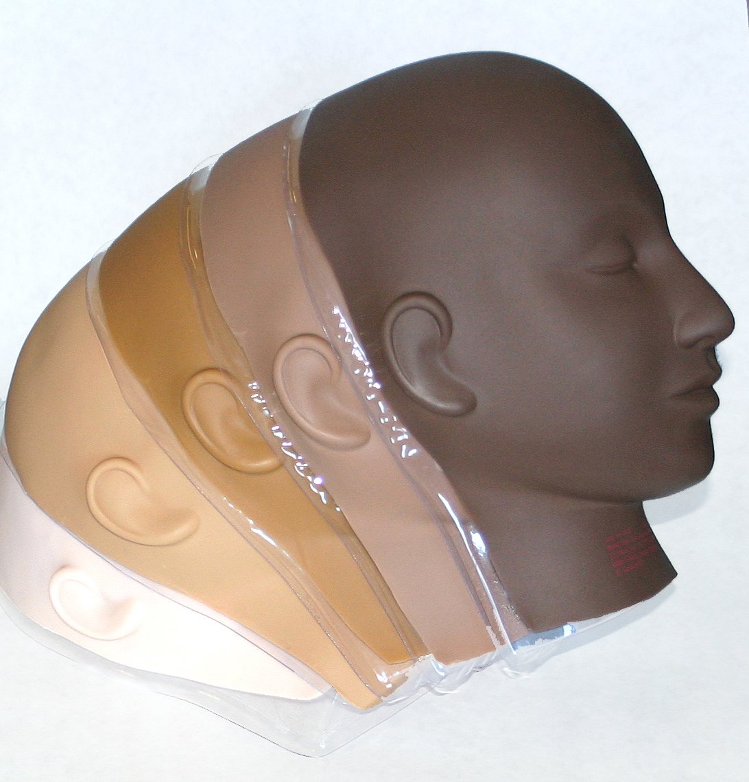CHARLENE Erasable Makeup Mannequin Head Kit - Light Skin Tone with Closed Eyes for Professional Cosmetology Training & Practice | Perfect for Beauty School Students & Salon Stylists