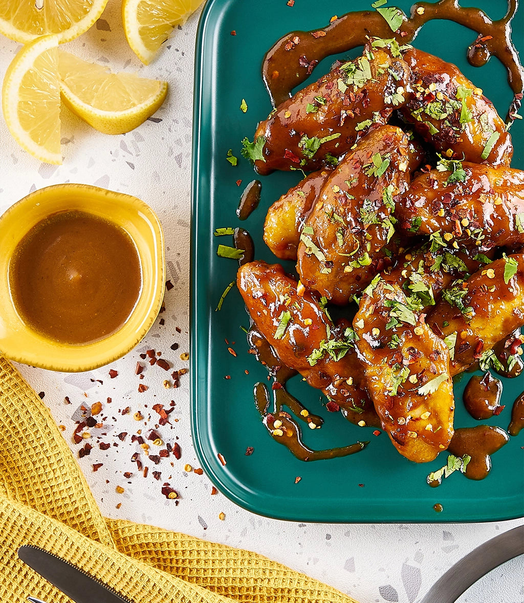 Crispy Honey Mustard Chicken Wings - Sweet & Tangy Glazed Baked or Fried Chicken Wing Recipe for Parties, Game Day & BBQ Gatherings