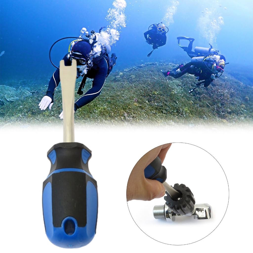 Portable Scuba Diving Cylinder Tank Valve Wrench Tool - Handwheel Nut Driver & Valve Stem Remover for Scuba Regulator Maintenance - Perfect for Underwater Diving Gear Repair and Water Sports Accessories