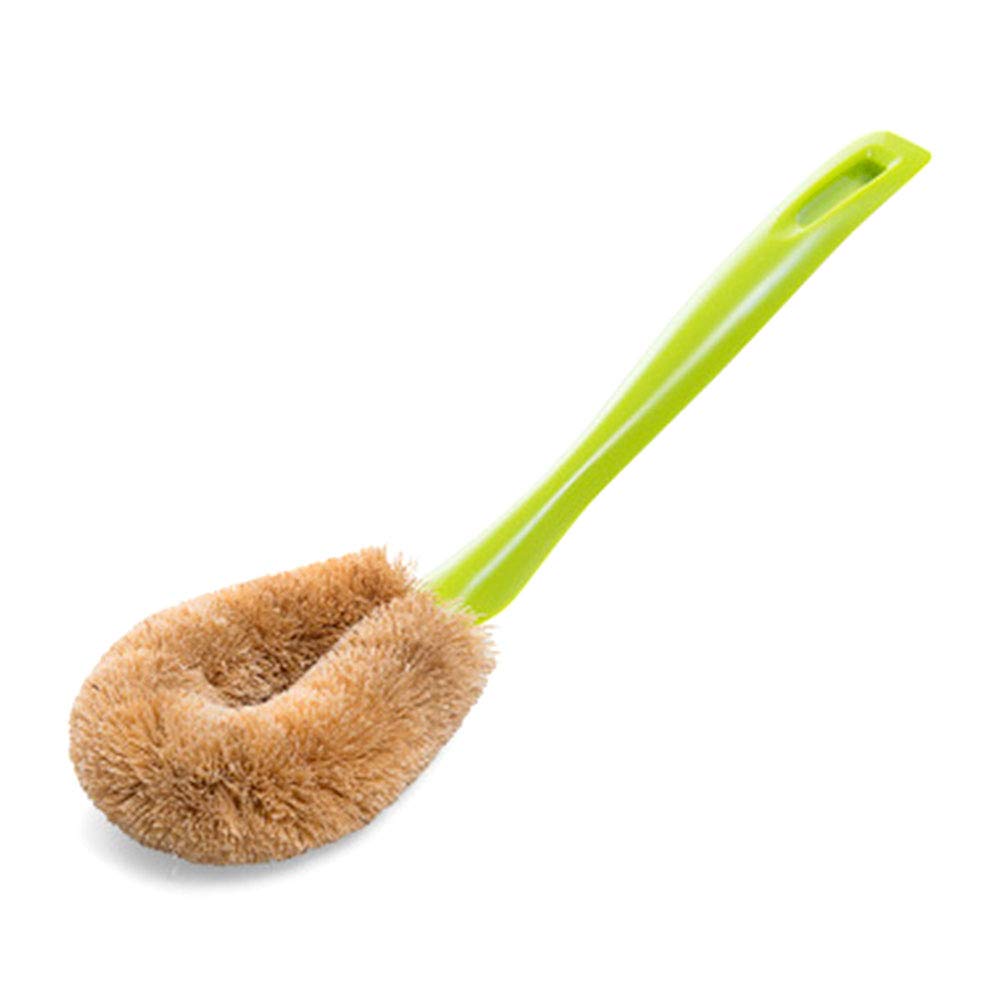 Eco-Friendly Coconut Fiber Dish Brush for Kitchen Cleaning