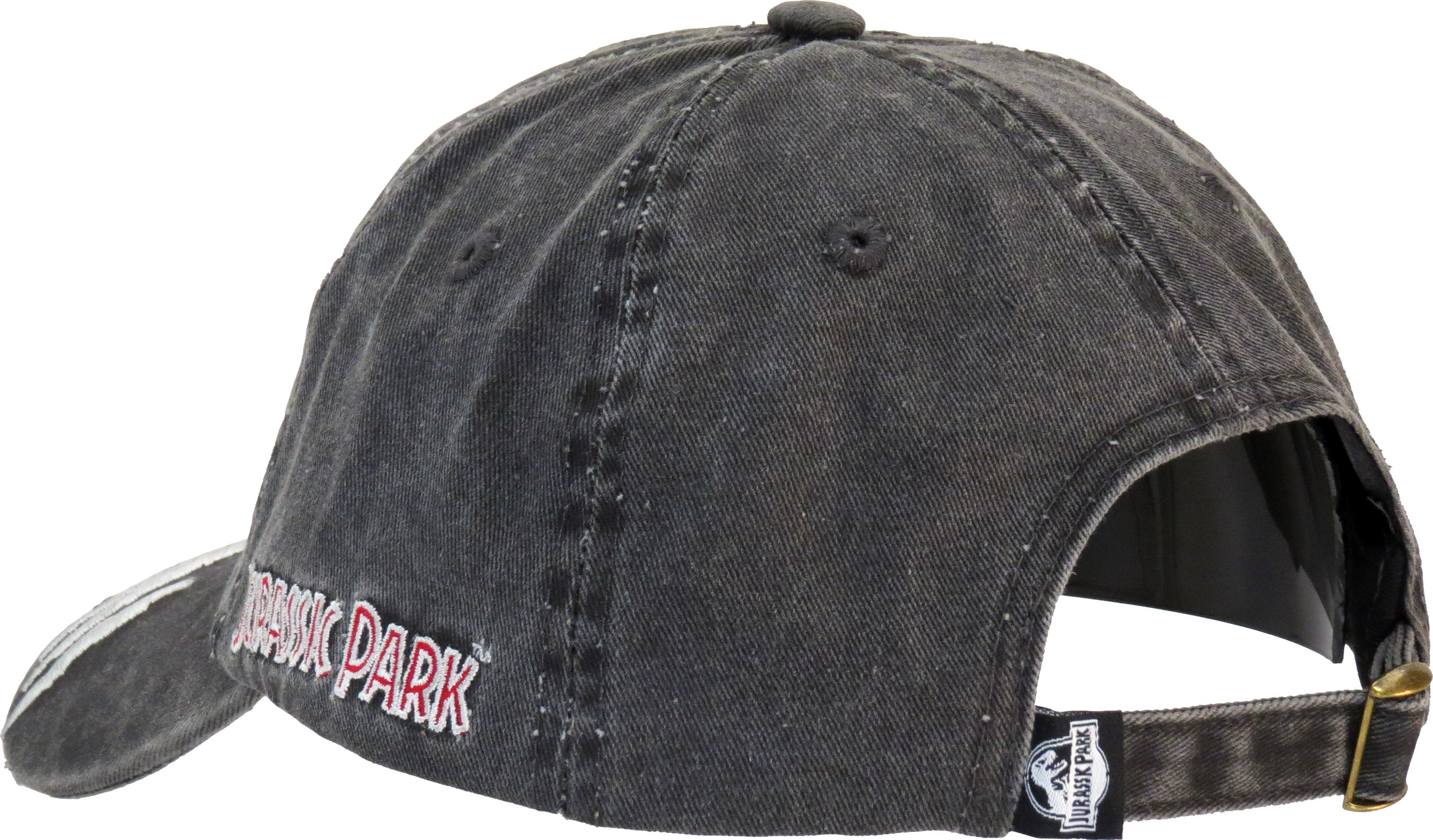 Jurassic Park Vintage Grey Distressed Baseball Cap - Retro Movie Fan Gift for Men & Women - Perfect for Cosplay, Halloween & Casual Wear