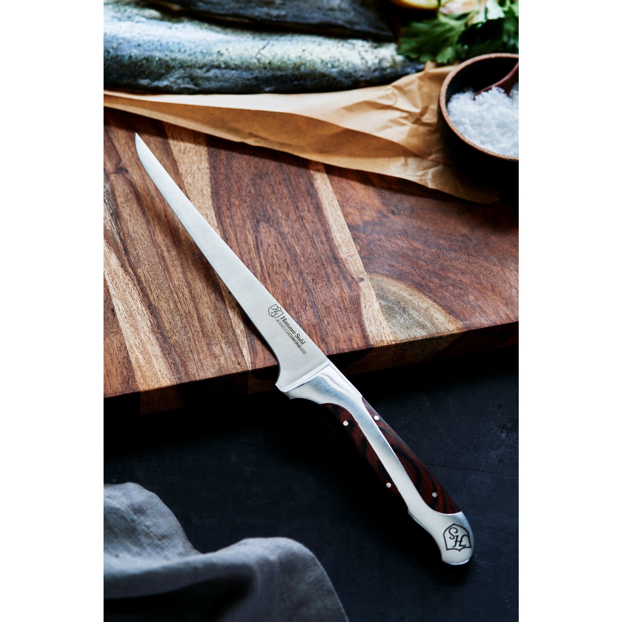 Hammer Stahl 7-Inch Fillet Knife - High Carbon Stainless Steel Fish Fillet Knife for Precise Cutting - Perfect for Fishing, Camping, and Kitchen Use