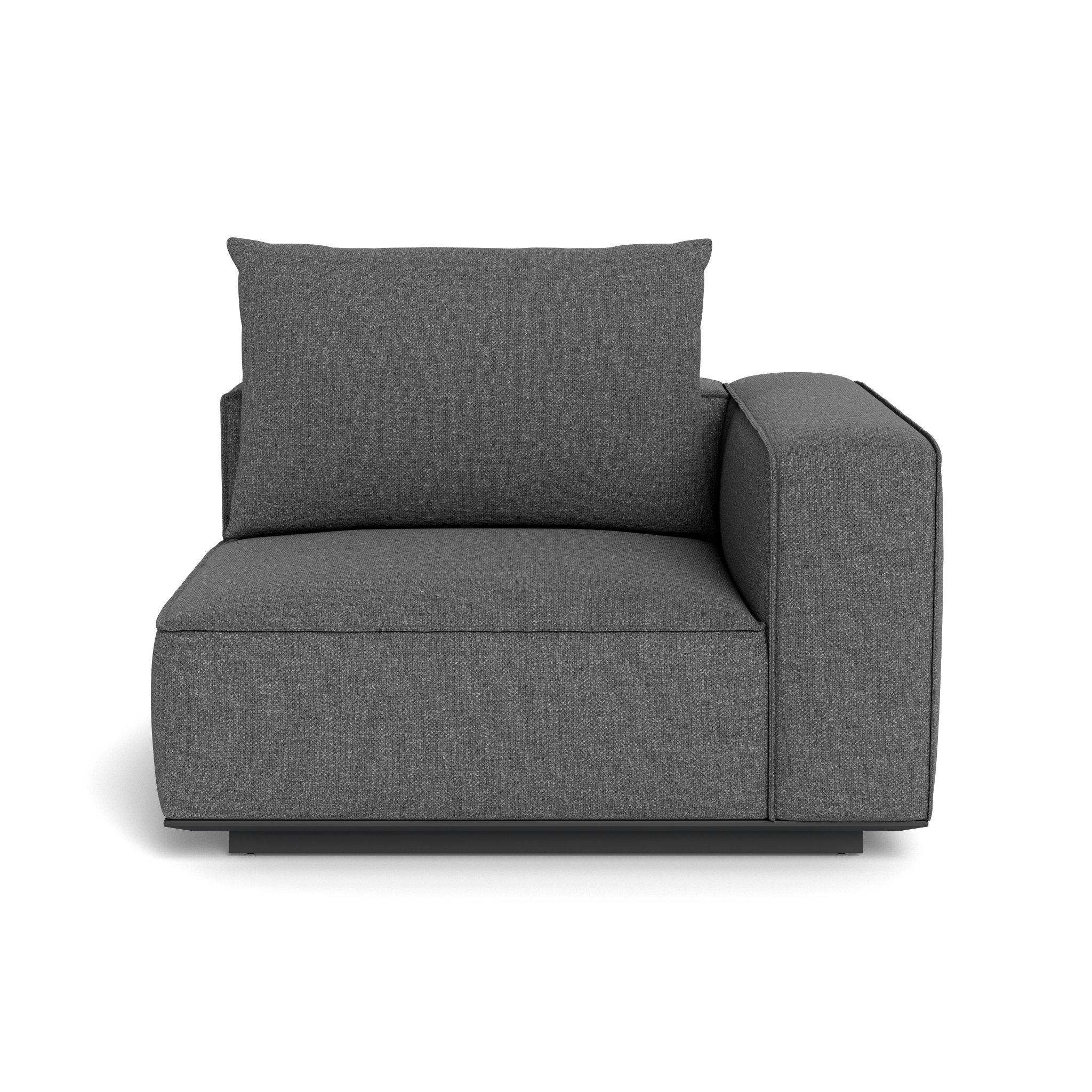 Santorini Outdoor Corner Right Sectional Sofa Set - Modern Patio Furniture for Garden, Backyard, and Poolside Relaxation
