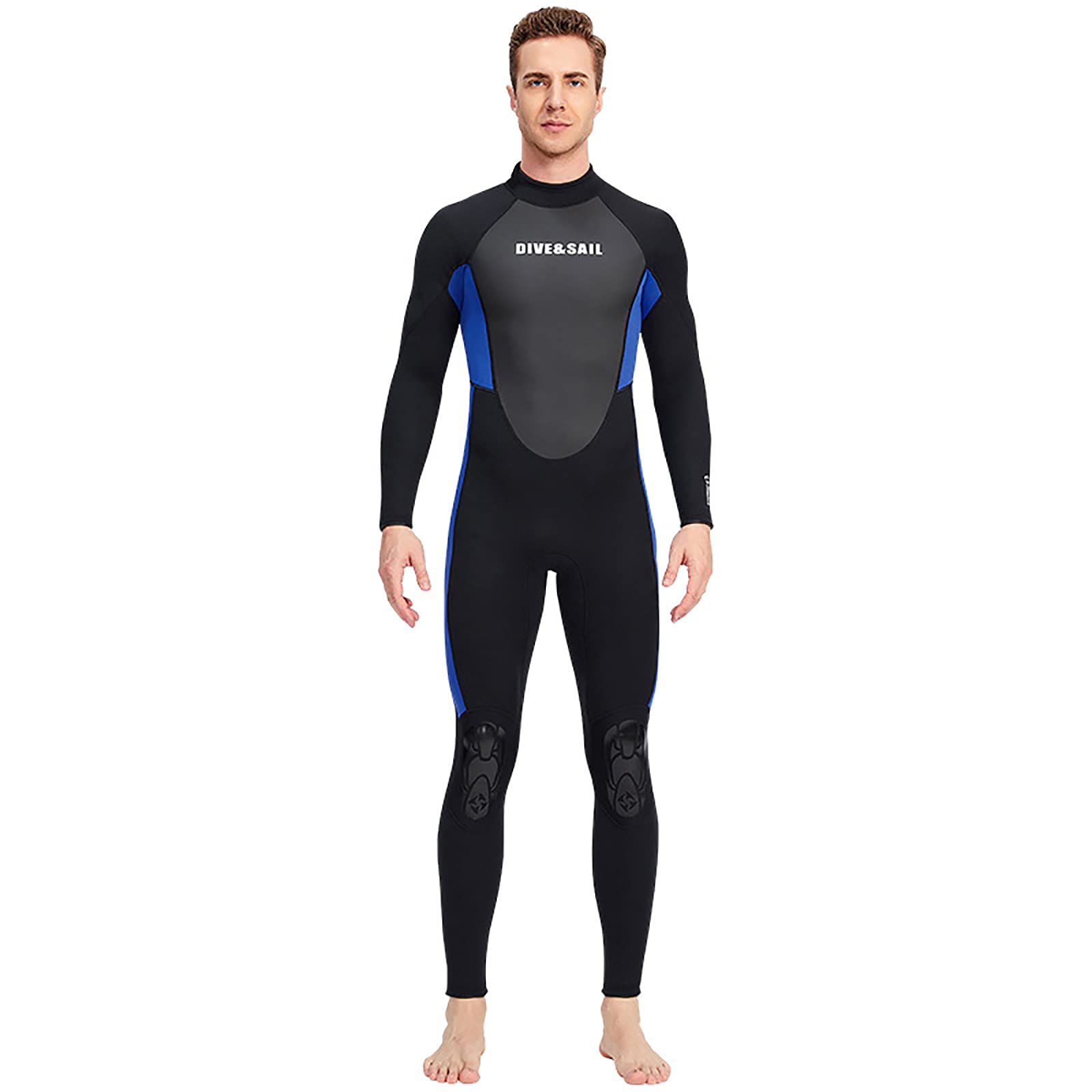 Premium 3mm Neoprene Wetsuit for Women - Full Body Long Sleeve Scuba Diving Suit with Back Zipper | Warm Surfing, Snorkeling & Swimming Wetsuit | Blue/XL | Perfect for Ocean Adventures, Water Sports & Cold Water Activities