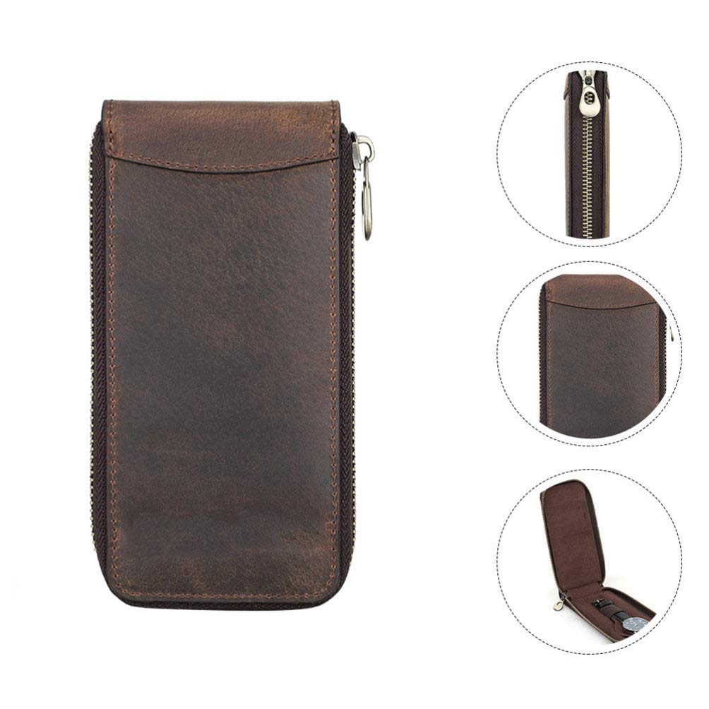 Hemobllo Leather Watch Case - Portable Travel Organizer for Men's Watches | Home & Travel Storage