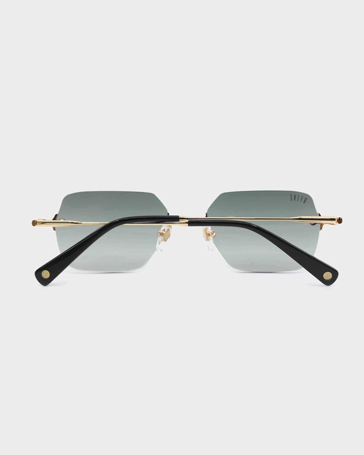 9FIVE Men's Clarity Gradient Sunglasses Black/Gold - UV Protection Polarized Aviator Sunglasses for Driving, Fishing & Outdoor Activities