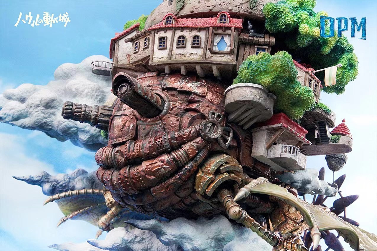 OPM Studio Howl’s Moving Castle Flying Version Collectible Model - Perfect for Anime Fans, Studio Ghibli Decor, and Fantasy Display