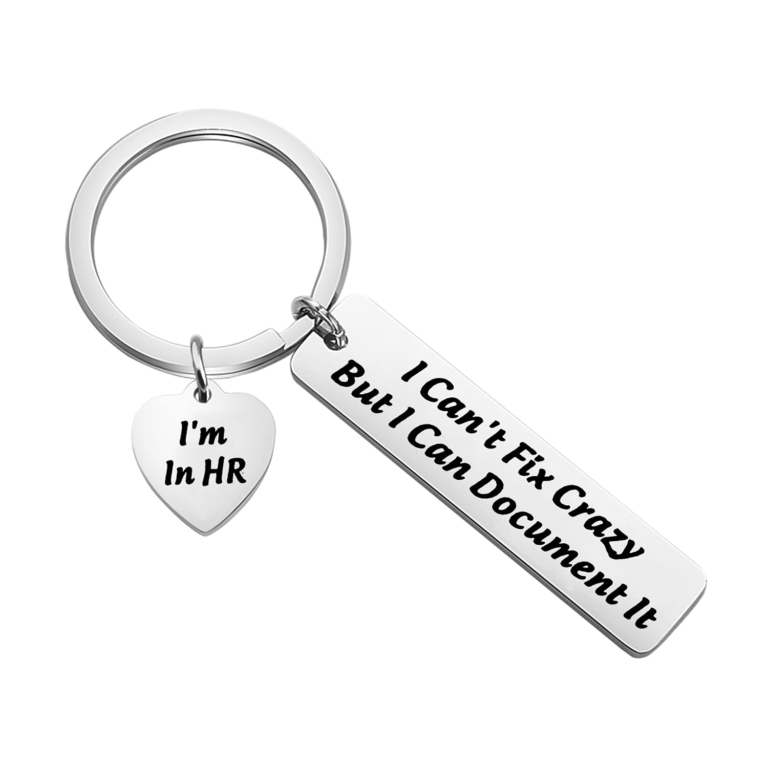 HR Keychain Gift for Human Resource Professionals - I'm In HR Keychain for HR Managers & Coworkers - Perfect Employee Appreciation Gift for Office & Workplace