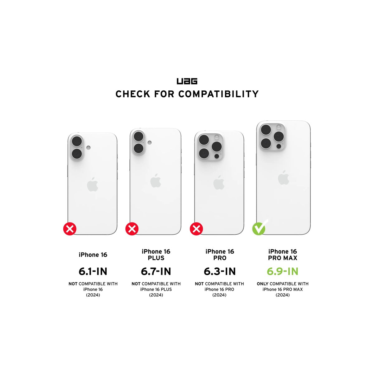 UAG Civilian MagSafe Compatible Rugged Phone Case for iPhone 16 Pro Max (Olive Drab) - Military-Grade Protection for Outdoor Adventures & Daily Use