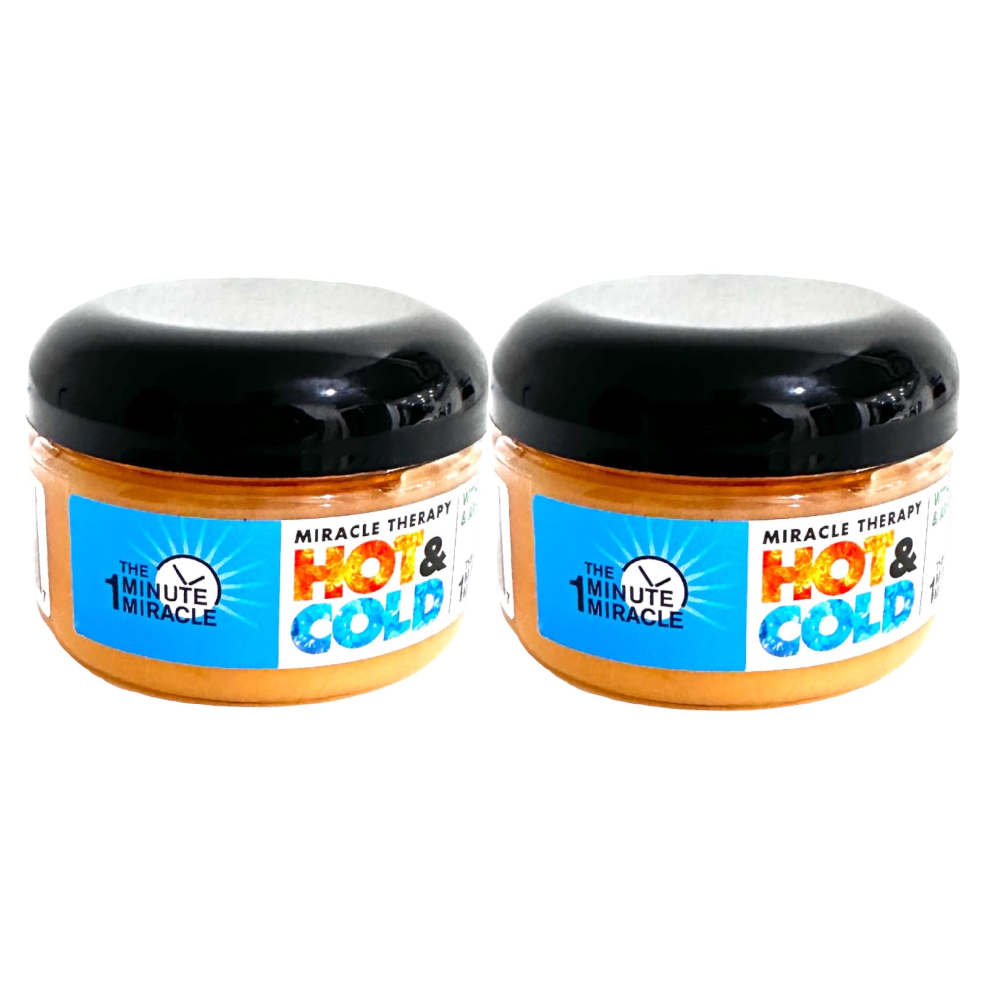 Miracle Hot & Cold Therapy Cream with Arnica & Essential Oils - 2 Pack (4 oz Jars) - Natural Pain Relief for Muscle & Joint - Perfect for Athletes & Arthritis Sufferers