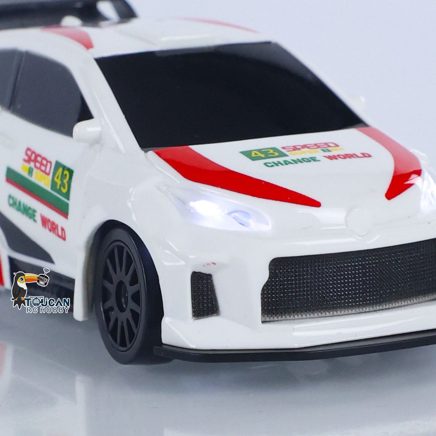 1/43 Scale 2.4GHz High Speed RC Racing Car - 4WD Remote Control Drift Vehicle RTR Mini Model Toy Car with Battery - Perfect Gift for Kids | Indoor & Outdoor Play, Racing Competitions, Birthday Presents