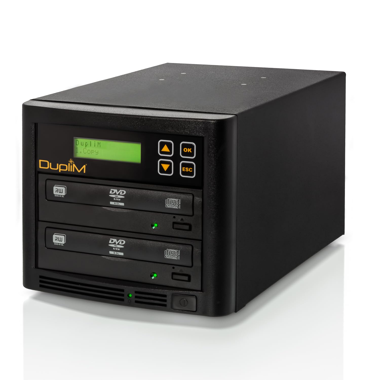 DupliM 1 to 1 DVD CD Cloner Duplicator - Stand-Alone Disc Copier Burner for Home & Office Use - Perfect for Backups, Data Archiving & Media Distribution