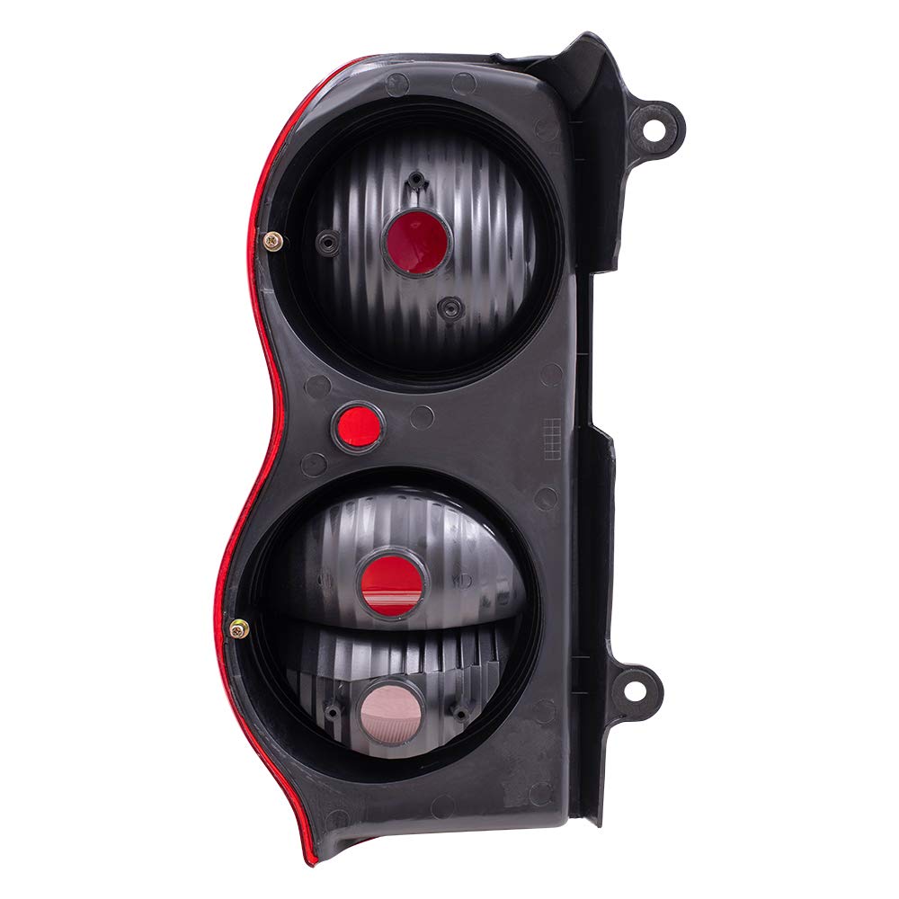 Brock Replacement Tail Light Set - Driver & Passenger Side Compatible with 2004-2009 Dodge Durango (Part #5133169AI & 5133168AI) - Perfect for Night Driving & Vehicle Safety Upgrades