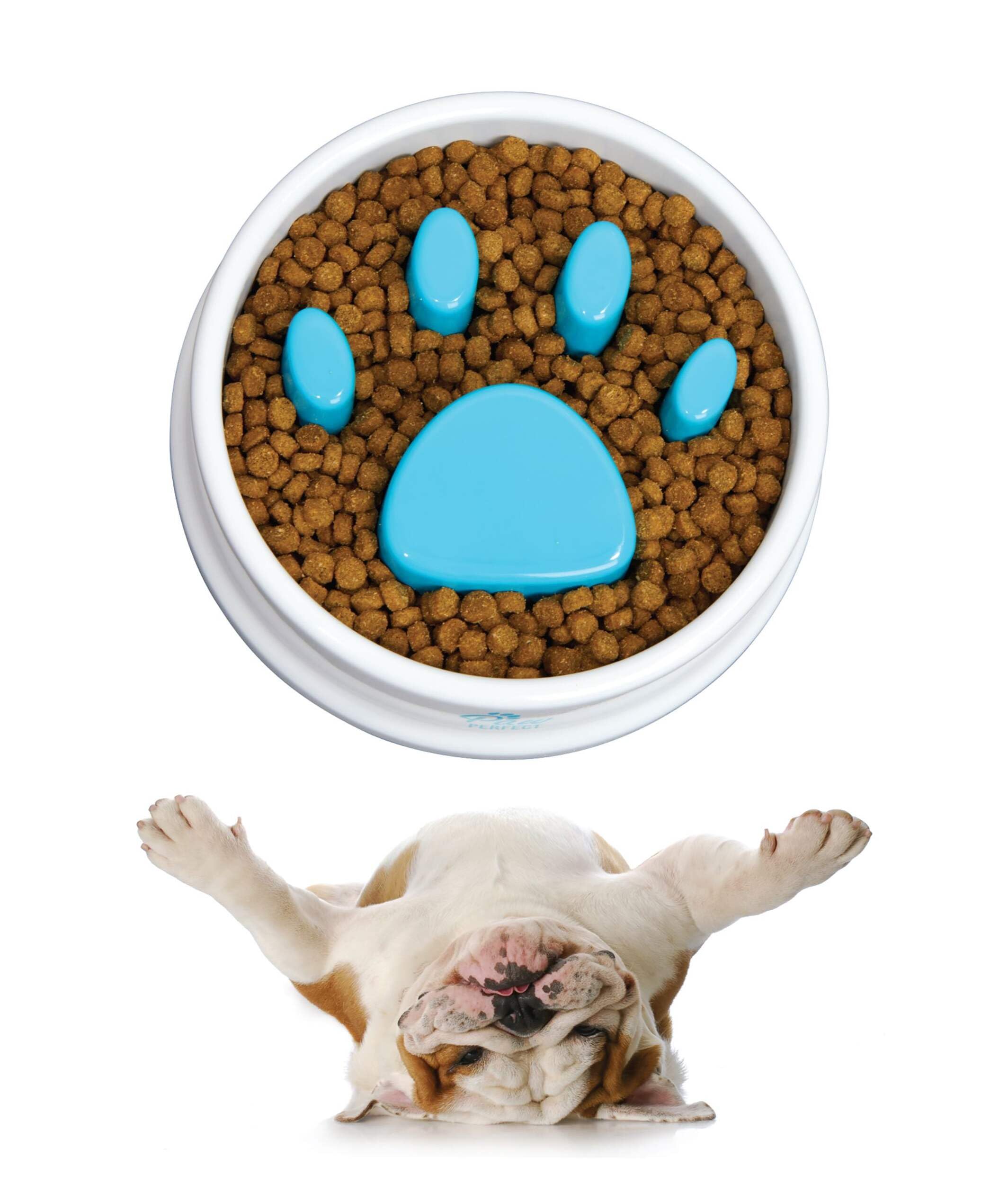 PAVITYAKSH Slow Feeder Dog Bowl - Non-Slip Pet Food Bowl with Fun Patterns to Prevent Bloat & Choking - Durable Polypropylene Cat & Dog Bowl for Mealtime Enrichment - Perfect for Fast Eaters, Puppies, and Multi-Pet Households