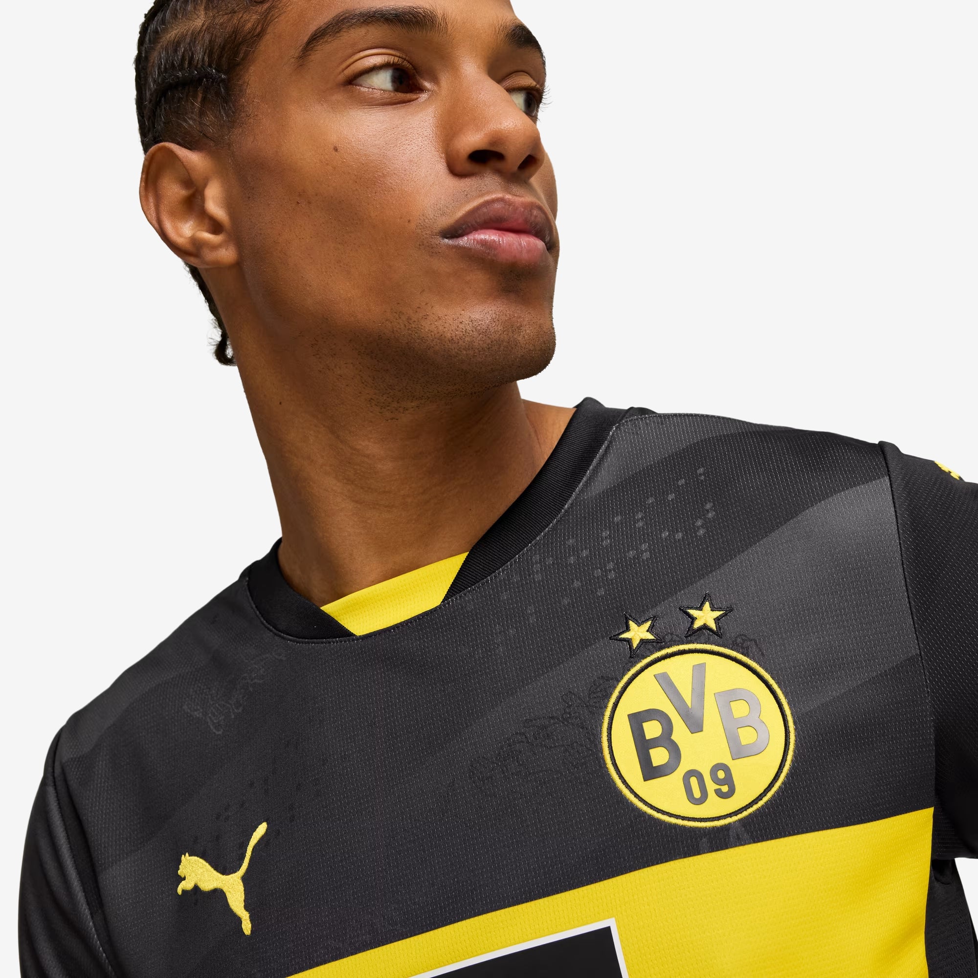 PUMA Borussia Dortmund 2024/25 Stadium Away Jersey - Authentic Football Soccer Shirt for Fans & Players - Perfect for Matchdays, Training & Casual Wear