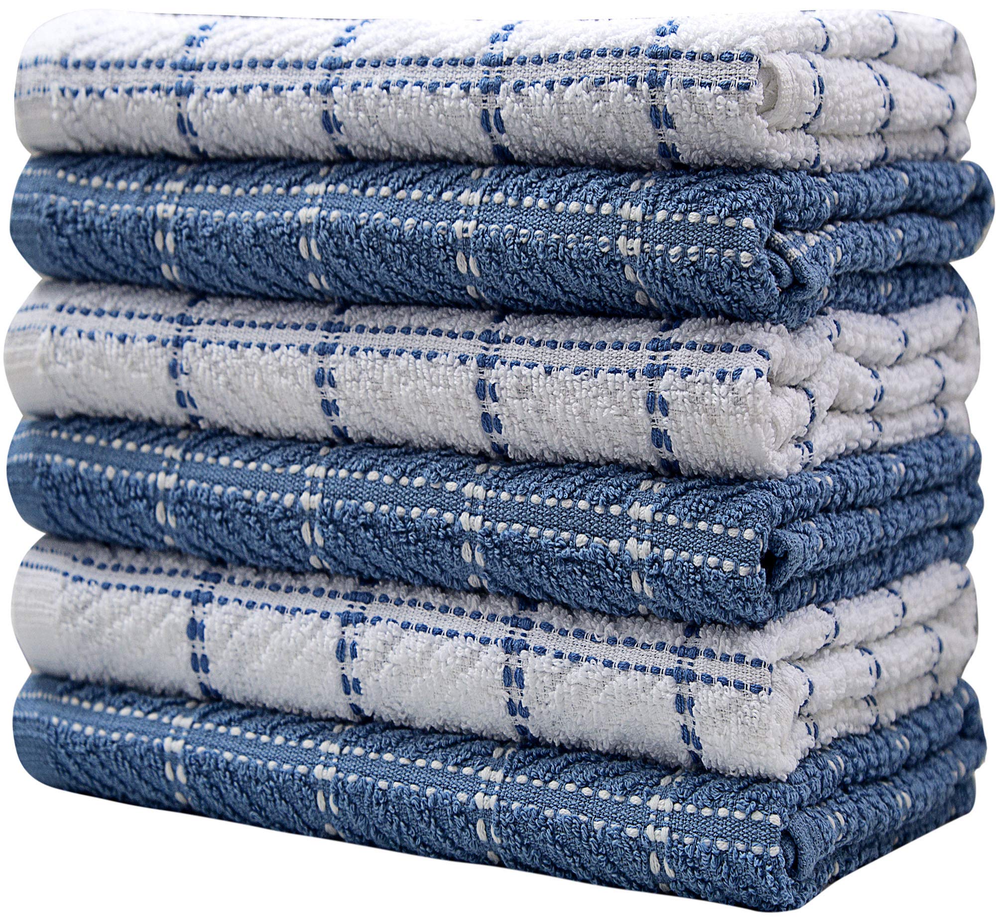 Premium Cotton Kitchen Towels Set of 6 (16.5