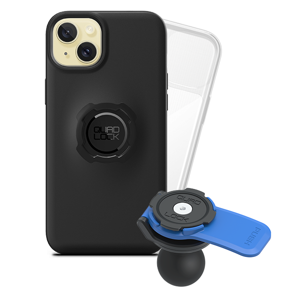 1 Ball Motorcycle Phone Mount Kit - Universal Adjustable Handlebar Holder for iPhone & Smartphones - Perfect for GPS Navigation & Hands-Free Riding