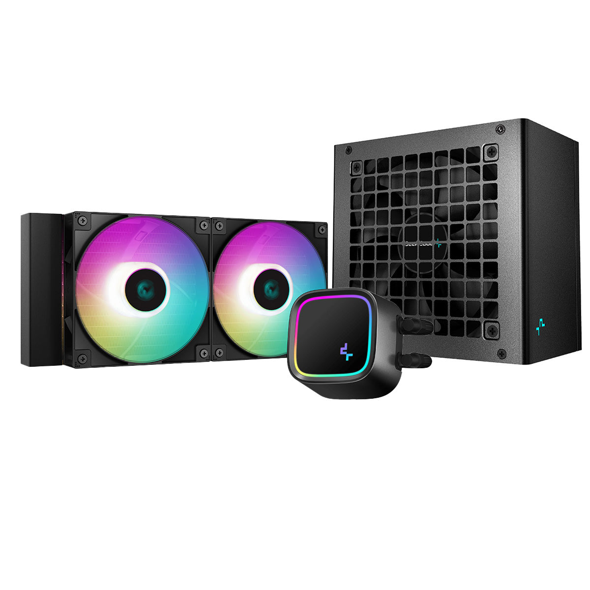 Deepcool LE520 240mm ARGB AIO Liquid CPU Cooler with PK650D 650W 80Plus Bronze Power Supply - Perfect for Gaming PC Builds & High-Performance Cooling Systems