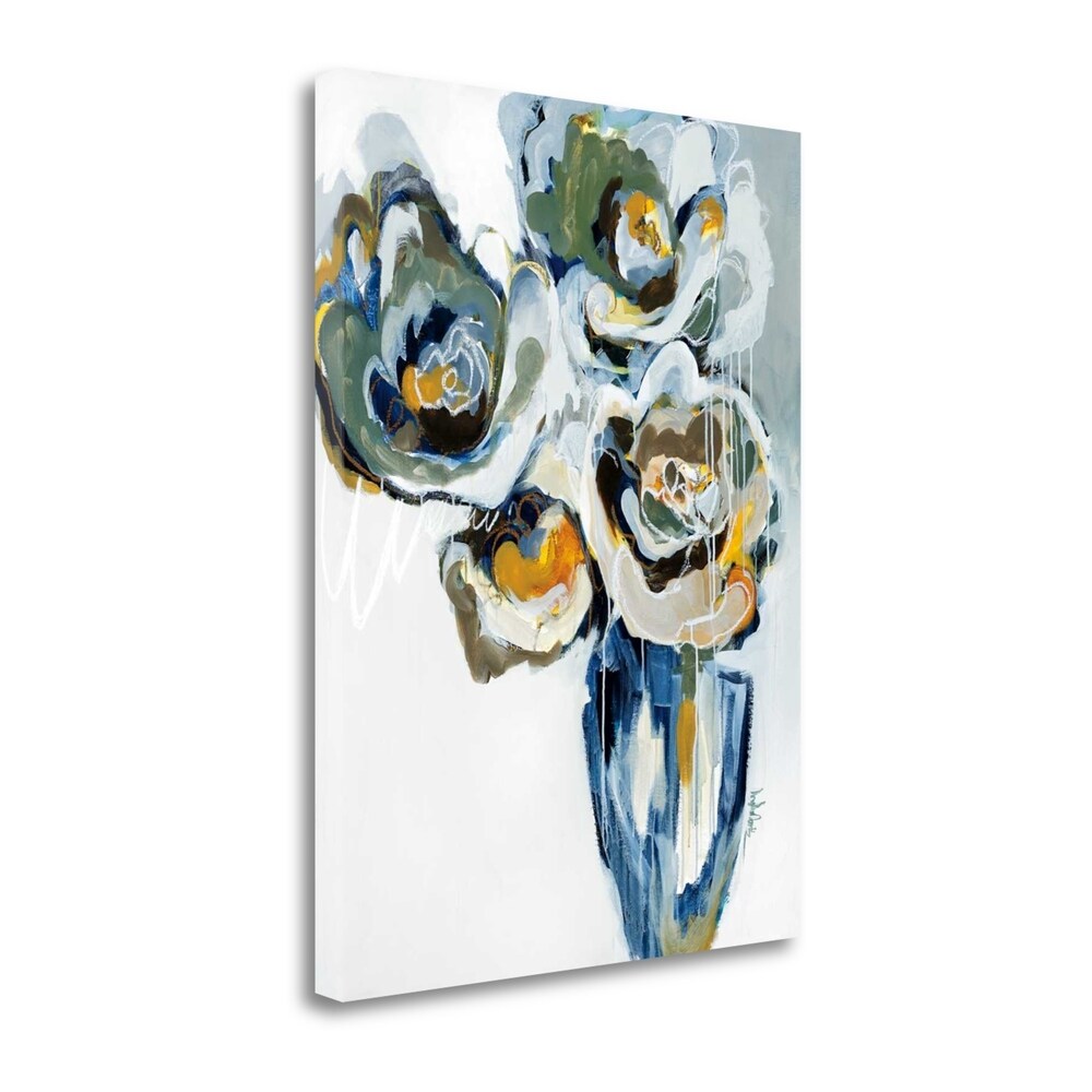Blooms of Earl Gray by Angela Maritz - Premium Fine Art Giclee Print on Gallery Wrapped Canvas - Ready to Hang Wall Decor for Living Room, Bedroom & Office