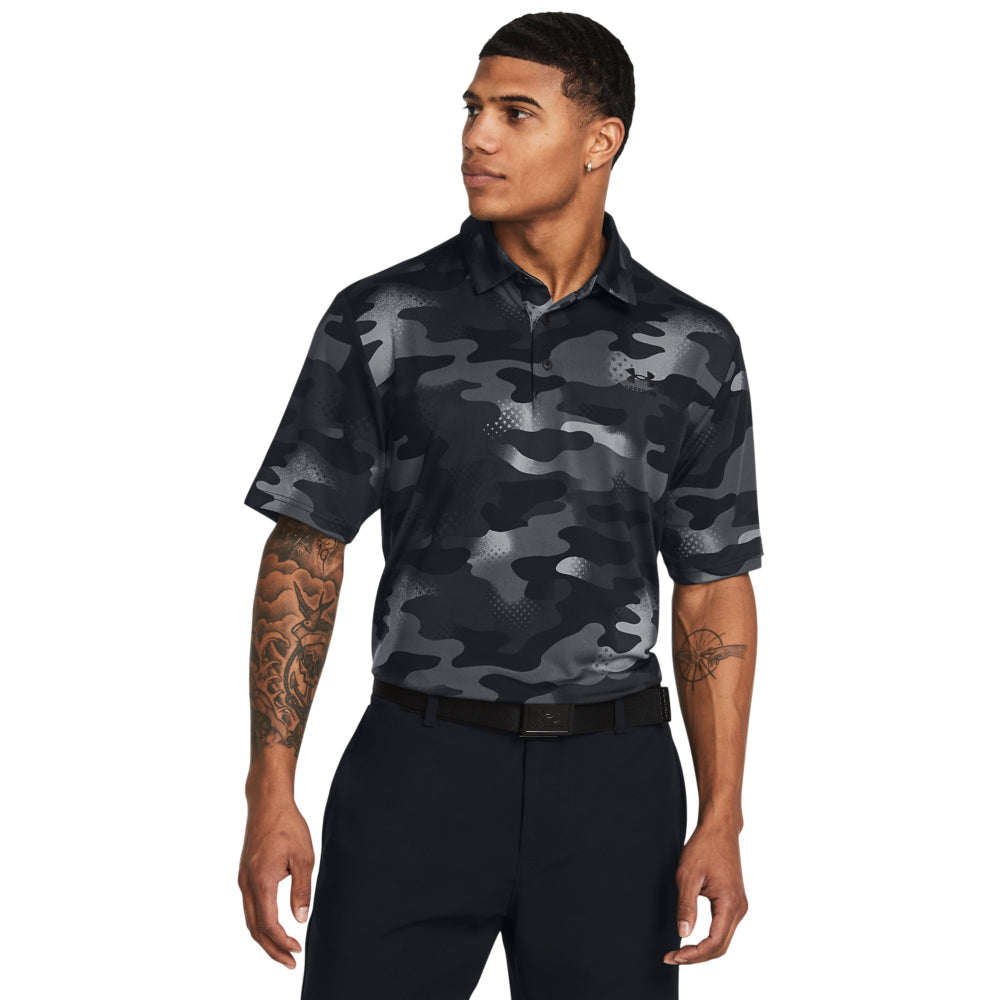 Men's Under Armour Freedom Print Polo Shirt - Moisture-Wicking Performance Golf & Casual Wear for Active Lifestyles