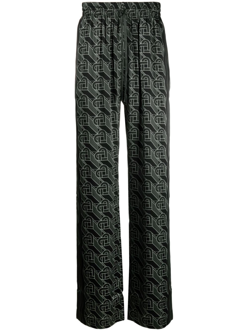 Casablanca Black Trousers for Women - High Waisted Slim Fit Pants for Work, Office & Casual Wear