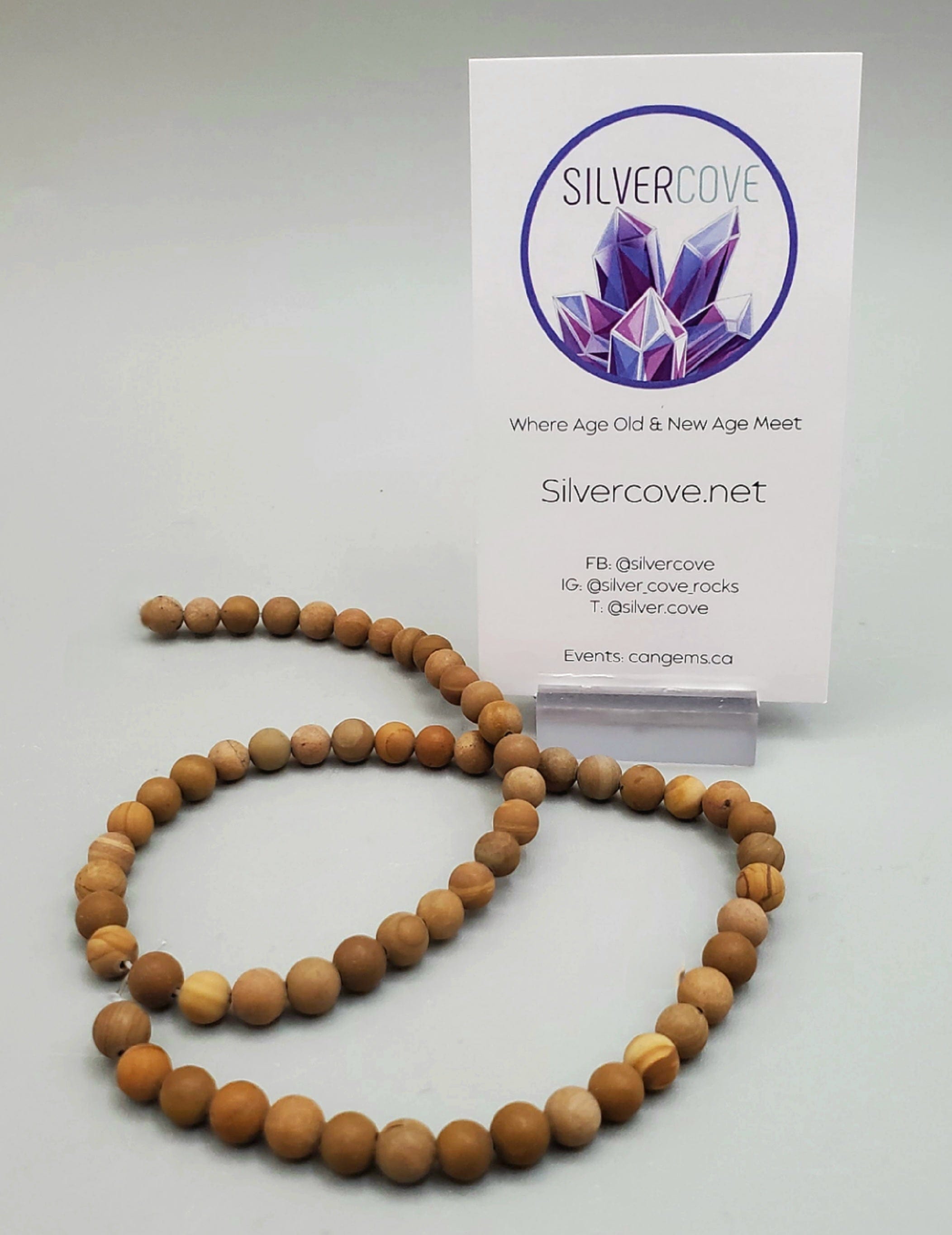 6mm Round Beads for Jewelry Making - Bruno Jasper Gemstone Beads for DIY Bracelets, Necklaces & Crafts - Perfect for Beading, Wire Wrapping & Home Decor