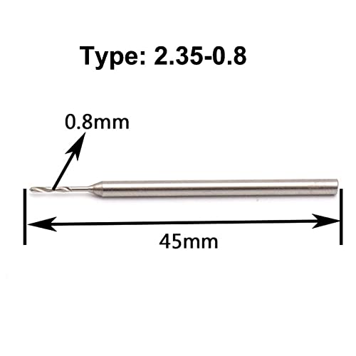 2.35mm Shank Alloy Engraving Drill Bits Set for Wood, Ivory & Olive Core Carving - Hollow Needle Drill Tools (1.8-2.35mm Hole Diameter) - Perfect for DIY Crafts, Jewelry Making & Engraving Machine Projects