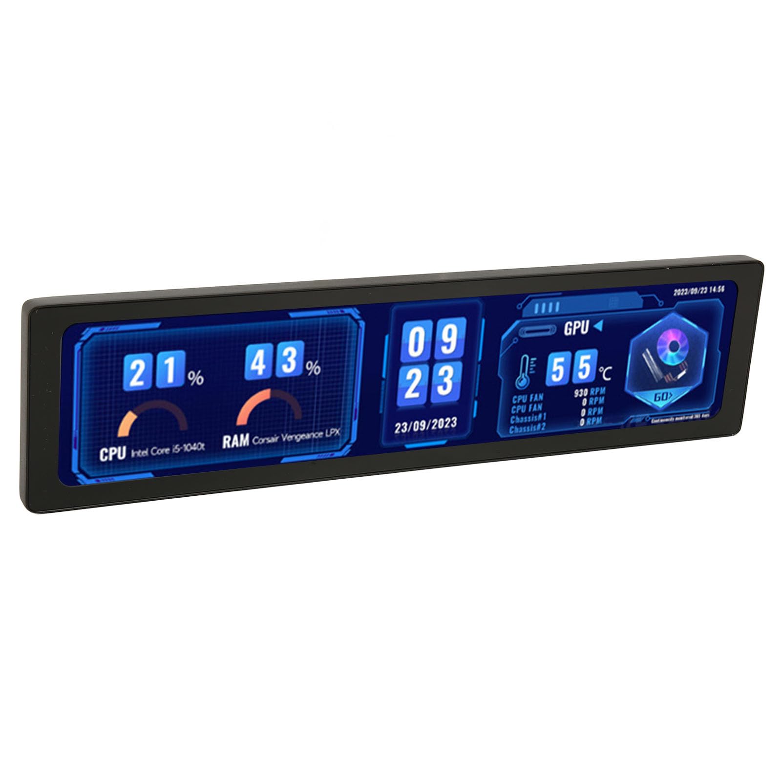 11.9 Inch Capacitive Touch Screen Monitor - High-Resolution Secondary Display with Protective Bezel for Photo Editing, Gaming & Office Work - Perfect for Graphic Designers, Streamers & Professionals