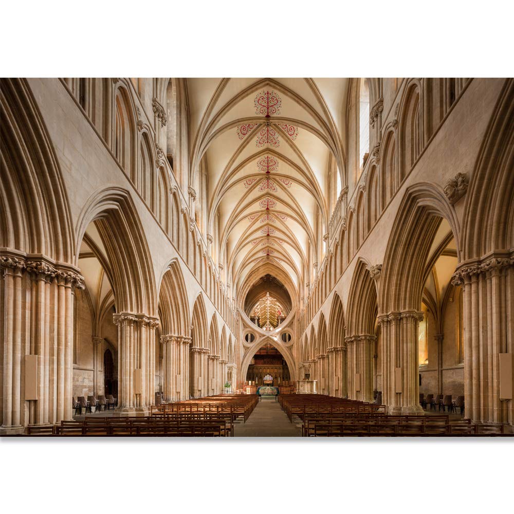 Beautiful Church Wall Murals for Bedroom - Removable Peel and Stick Wallpaper Stickers (66x96 inches) - Perfect for Home Decor, Accent Walls & Nursery Design