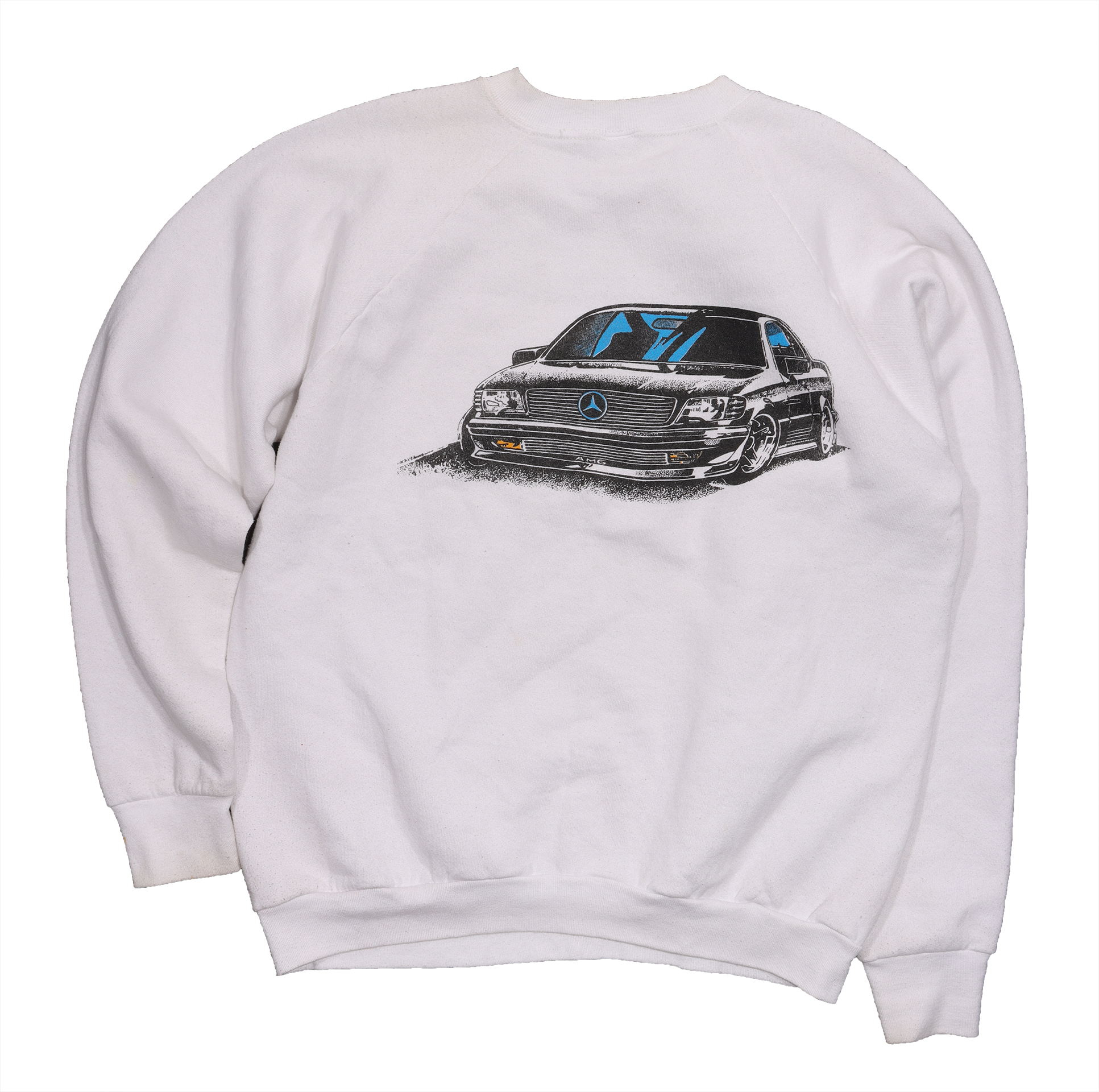 Vintage 1980s Mercedes Benz Logo Crewneck Sweatshirt | Retro Car Enthusiast Apparel | Unisex Casual Wear for Men & Women | Perfect for Car Shows, Casual Outings & Gift Giving